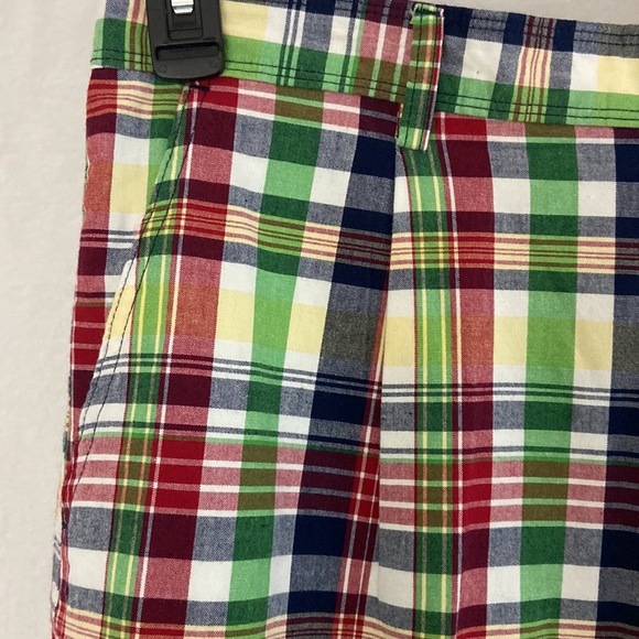 Saddlebred Multicolored Men’s Plaid 100% Cotton Shorts Size 38 - Picture 2 of 7